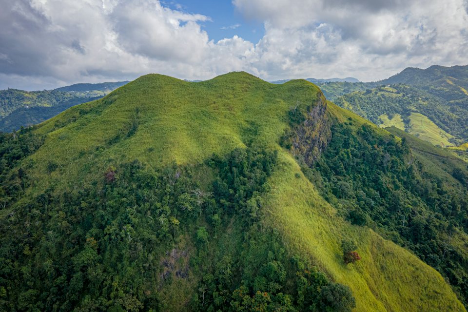 Green mountains of Puerto Rico’s central range